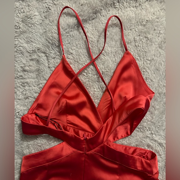 Zara Pink Satin Dress - Picture 4 of 4